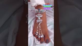 New designer silver heavyweight dulhan peacock designs payal, with 70% discount #shorts #ytshorts