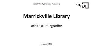 Marrickville Library - predstavitev zgradbe