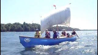 Sailing the St Lawrence River in a Square-Rigged Canoe