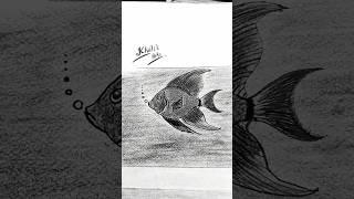 Realistic fish drawing | tutorial for beginners | realistic shading Art | viralshort | youtubeshorts