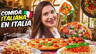 Comí comida 100% ITALIANA en ITALIA durante 24HORAS