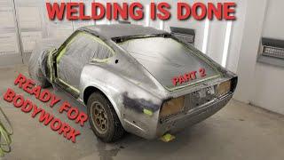 Finishing All The Metal Work and Spraying Epoxy Primer Datsun 240Z Part 2