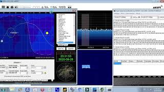 SpooQy 1 Satellite. Pass over Costa Rica. Telemetry decode