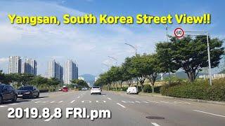 Yangsan#South Korea #Street View!! 2