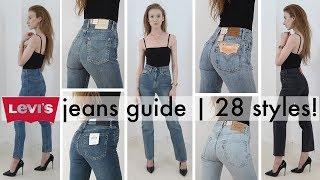 The ultimate try-on guide to women's Levi's jeans | EVERY STYLE! | 2018