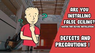 Is false ceiling safe? || Defects and disadvantages || civilogy