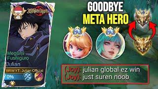 GOODBYE JOY META!! HARDGAME JULIAN VS GLOBAL JOY IN IMMORTAL RANK! - JULIAN NEW BEST BUILD FOR 2024