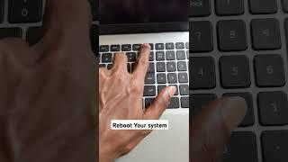 Reboot your computer | Pc | laptop #windows #pc #laptop #computer