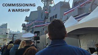 Commissioning a US Navy Warship