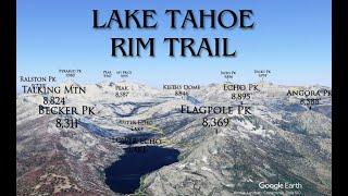 Lake Tahoe Rim Trail - All 166 Miles in 5 minutes