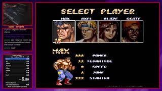 Streets of Rage 2 - Max Hardest% Speedrun (35:48) by King iOpa