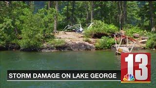 Parts of Lake George gutted by Tuesday's storm damage