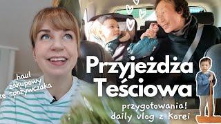 Teściowa przyjeżdża! - Przygotowania, spożywczy haul zakupowy, samo życie - Daily vlog z Korei