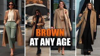 Brown Magic ! Elegant Colour Combinations for Women Over 50"