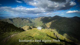 The Best Camping Spot on the Finest Mountain in the Scottish Alps