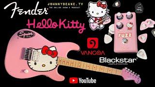 Fender Squier Hello Kitty Stratocaster & Fuzz Pedal Demo and Review! #HelloKitty 11/30/24