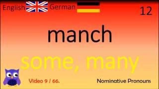 09 Duowords Nominative Pronouns (Nominativ Pronouns) Deutsch Englischen wörter Englisch für Anfänger