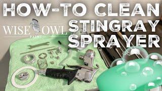 How-To Clean a Wise Owl Paint Stingray Sprayer Using Hot Water & Soap | Made by Apollo | Metal Gun