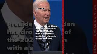 Biden drops out of 2024 race