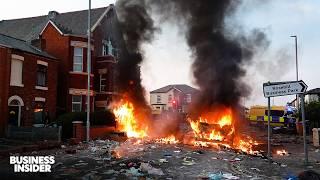 Over 1,000 Arrested After Violence, Looting And Arson During UK Race Riots | Insider News