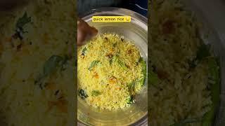 Easy and Quick Lemon rice #lemonrice #foodie#food#quickandeasy#quickrecipe#cookingvideo#viral