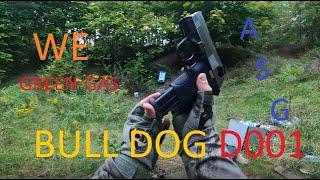 Pistolet Bull Dog D001 WE ASG Green Gas