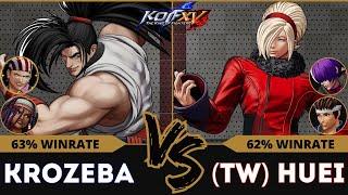 KOFXV⭐KROZEBA (Billy/Haohmaru/Darli) vs (TW) HUEI (O.Shermie/Shingo/Ash)⭐Ranked Match - 11/24