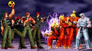 The King of Fighters (MUGEN) | Ralf Jones Team vs Ken Team