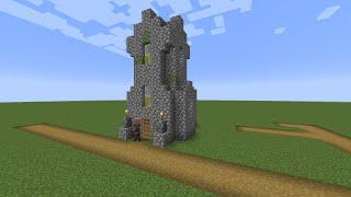 How to build a Minecraft Village Church/Temple 1 (1.14 plains)