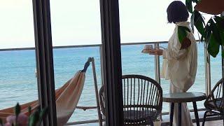 Japanese VLOG_Slow living in a house in front of the sea on a rainy summer day.