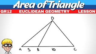 Grade 12 Proportionality: Area of triangle #1