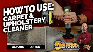 How To Use Carpet & Upholstery Cleaner | McKee's 37