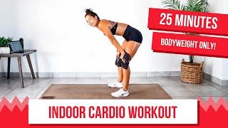 25-minute indoor cardio workout | No running, intense!