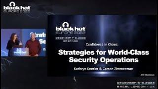 Confidence in Chaos: Strategies for World-Class Security Operations