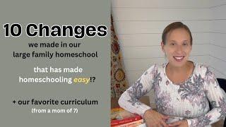 Homeschooling 6 kids is EASY?! | Changes we made + favorite large family curriculum