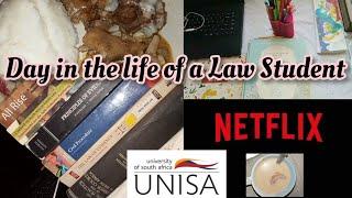 Day in the life of a 4th year Law student|COOK WITH ME|UNISA|Student Vlog|LAW SCHOOL ️