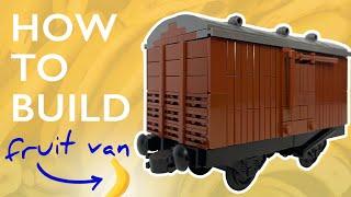 LEGO Train MOC | Tutorial | LNER Fruit Van