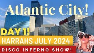 Harrah’s Atlantic City New Jersey Bayview tower room tour Disco Inferno at Ballys