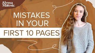 Top 5 Mistakes Writers Make in the First 10 Pages