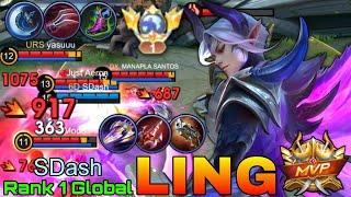 89% Win Rate Ling Deadly HyperCarry - Top 1 Global Ling by SDash - Mobile Legends