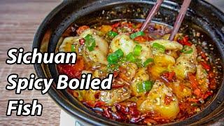 How to make Shui Zhu Yu 水煮鱼  | Spicy and Numbing Sichuan Poached Fish | Chinese Boiled Fish Recipe