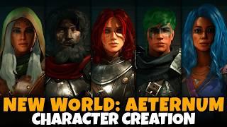 New World: Aeternum Character Creation (Male & Female, All Archetypes, Full Customization, More!)