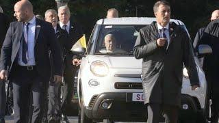 Pope Francis arrives at Brussels basilica | AFP