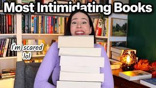 Most Intimidating Books on My Bookshelves (so many big books...)