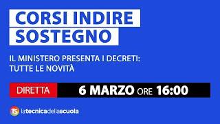 Corsi Indire sostegno, il Ministero presenta i decreti: tutte le novità