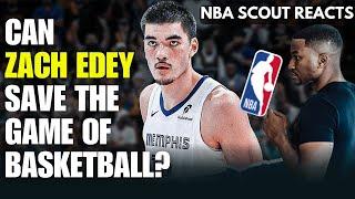 NBA Scout Explains How Zach Edey Could Save The Game of Basketball