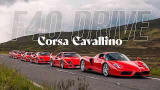 Ferrari F40 Drive | Driving Icons as They Were Meant to Be | Corsa Cavallino 4K