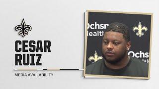 Cesar Ruiz on feeling after win, Alvin Kamara rushing record | New Orleans Saints