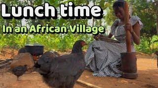 Lunch time in an African Ugandan Village . What I eat for lunch mostly