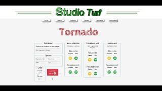 Logiciel Tornado 100% en ligne sur Studio Turf - Courses hippiques PMU (tutoriel vidéo)